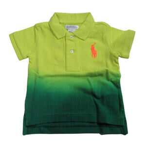 Ralph Lauren Polo Baby Boys Short Sleeve Dip Dye Shirt 6M